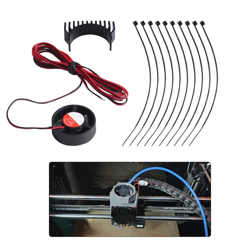 Extruder Steppers Motor Cooling Fan 30mm Diameter High Performances for Creality K1MAX Steppers Motor for 3D Printer Accessories