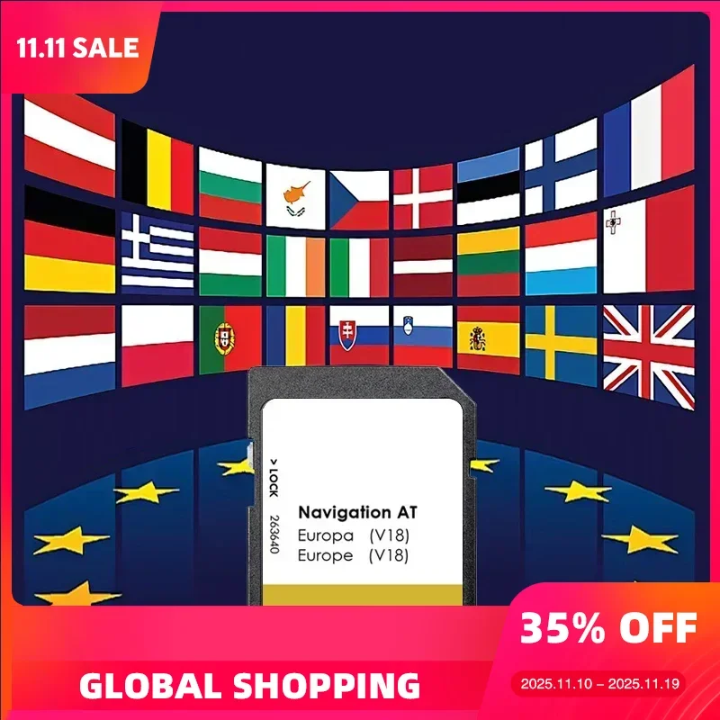 

GENUINE for VW Discover Media MIB1 AT V18 Sat Nav Navigation SD Card with Anti Fog Reaview Stickers