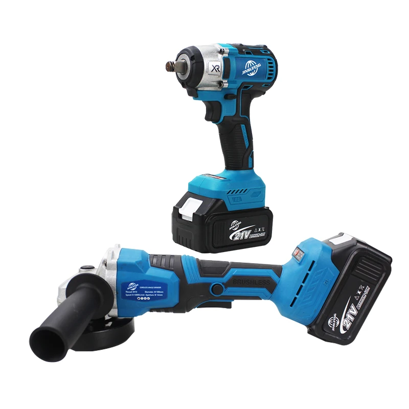 Conjunto de ferramentas elétricas sem fio multifuncionais OEM 20V / 36V 5 em 1 kit combinado de broca e chave de martelo para atacadista