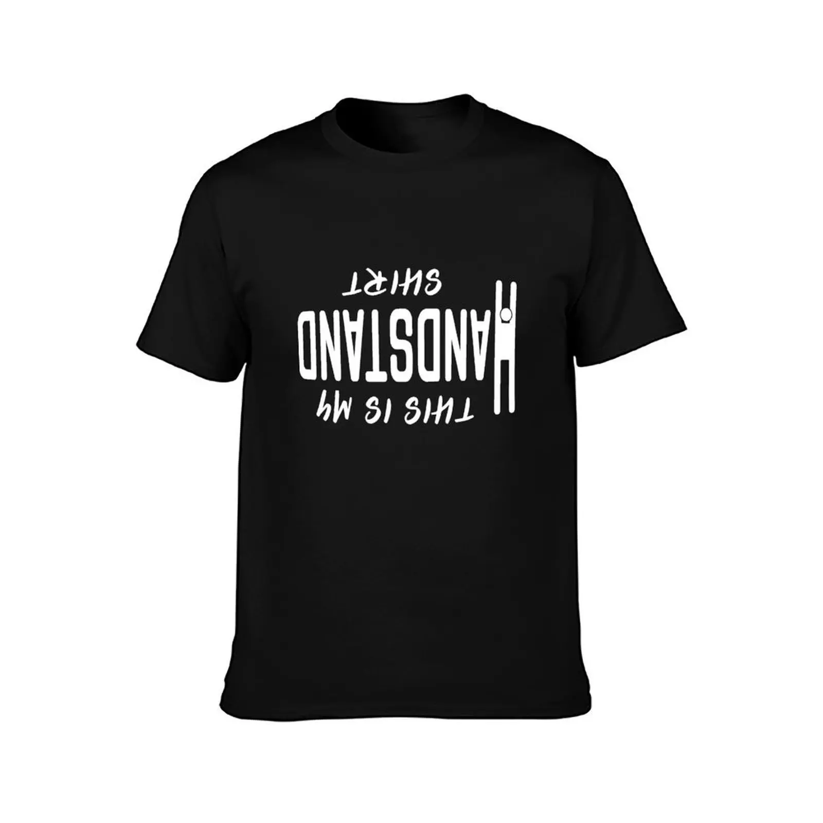 This is My Handstand Shirt T-Shirt, Summer Casual Cotton Tee, Oversized Streetwear Tops, Vintage Graphic Print, Unisex Men Women