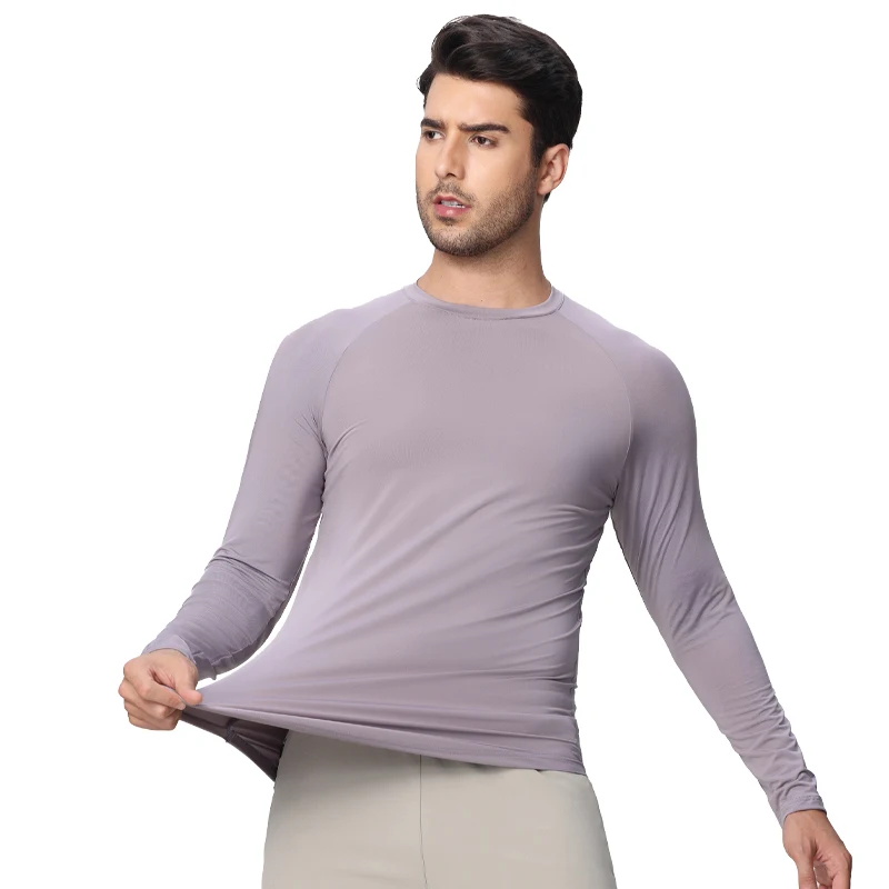 

Men Long Sleeve Jerseys New Running Outdoor Quick Dry Fitness Training Tee Compression Bodybuilding Fashion Elastic UnderShirts