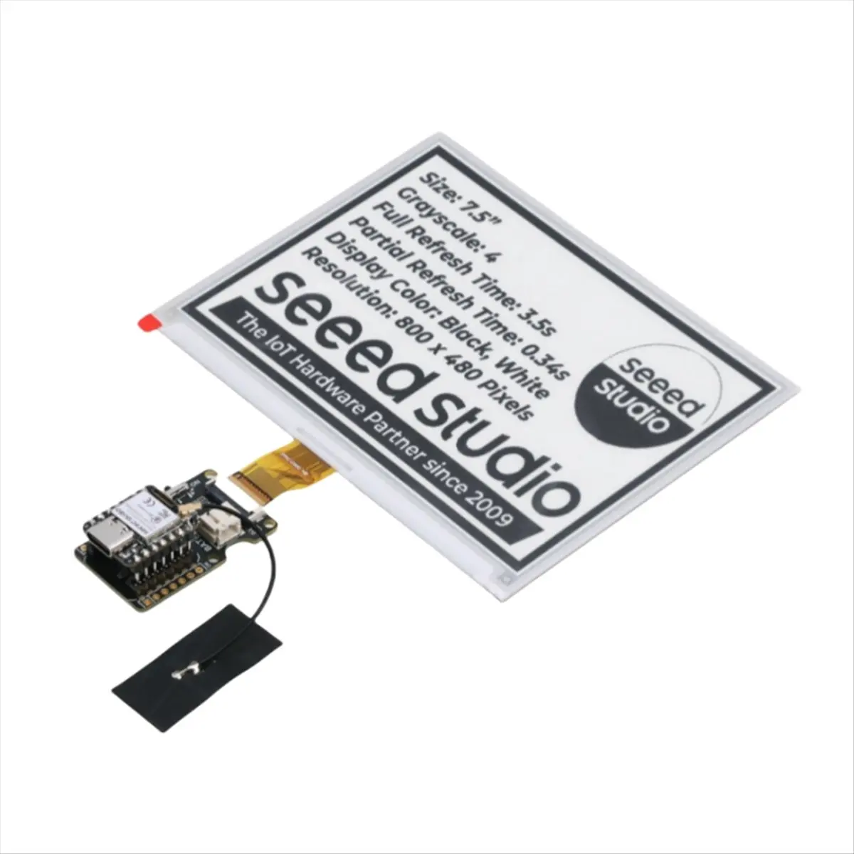 Top Rated- EPaper Driver Board for XIAO 24-Pin FPC Connector, Built-in Charging IC,JST 2-Pin BAT Connector