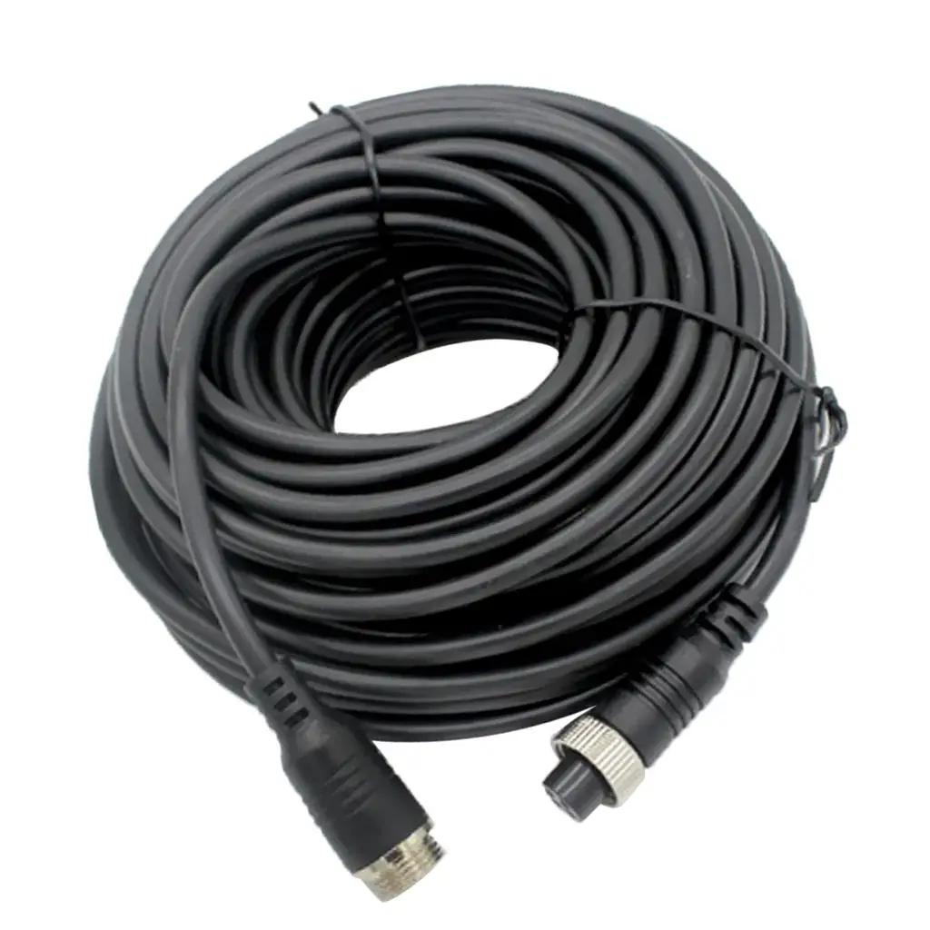Car Video Extension Cable Thick Hard Wire Pure Copper Waterproof for Rear View Monitor Installation