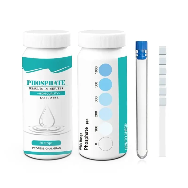 [NEW!A08R】 Phosphate Test Kit(2 Pcs) 50CT Pool Test Strips:Professional Accurate& Easy-To-Read For Swimming Pools Water Quality
