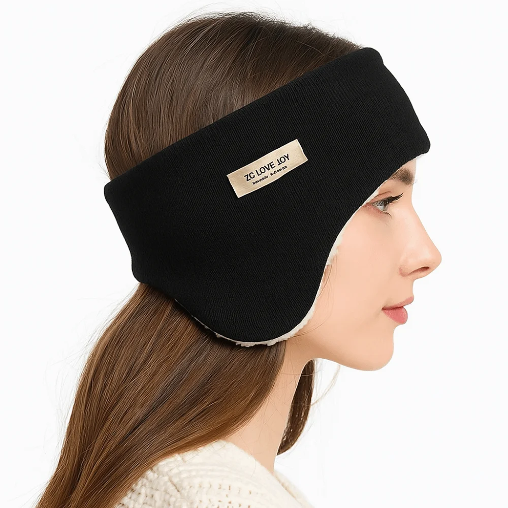 Orejeras cálidas acolchadas a prueba de viento para hombre, orejeras gruesas Unisex cálidas para el viento, calentadores de orejas, máscara protectora para las orejas, Otoño Invierno