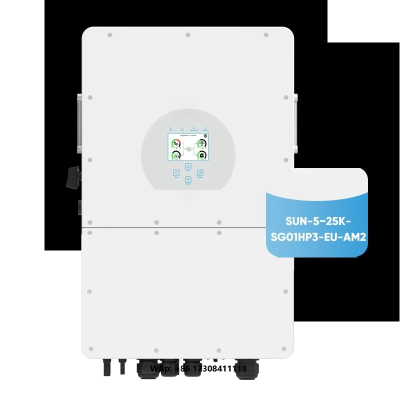 EU Stock Deye High Voltage SUN-5/6/8/10/15/20/25K-SG01HP3-EU-AM2 Three Phase 20KW 15KW 10KW Hybrid Solar Inverter