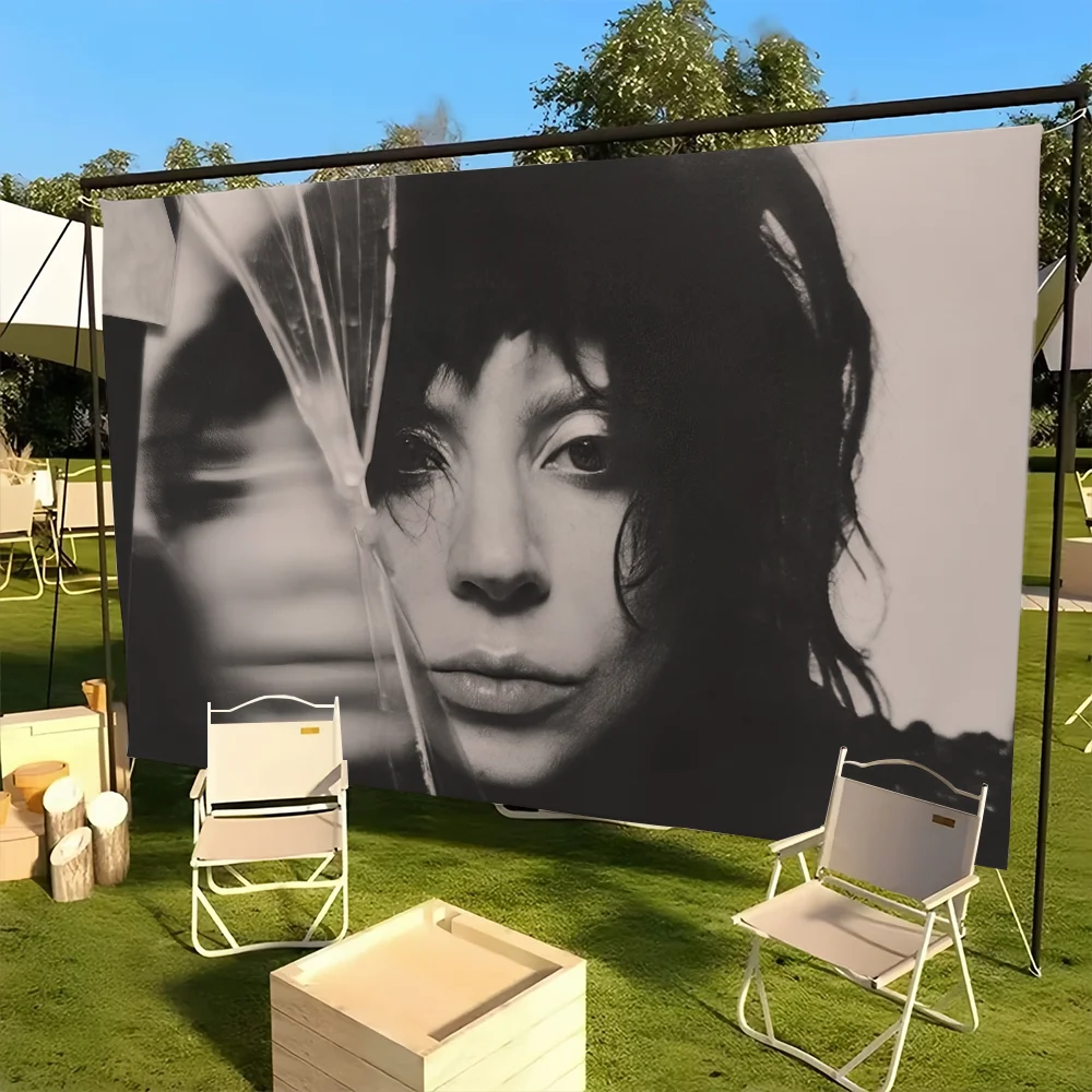 flag For Picnic Party Art Home Gaga Decoration Outdoor MAYHEM L-Lady Camping SINGER Banner