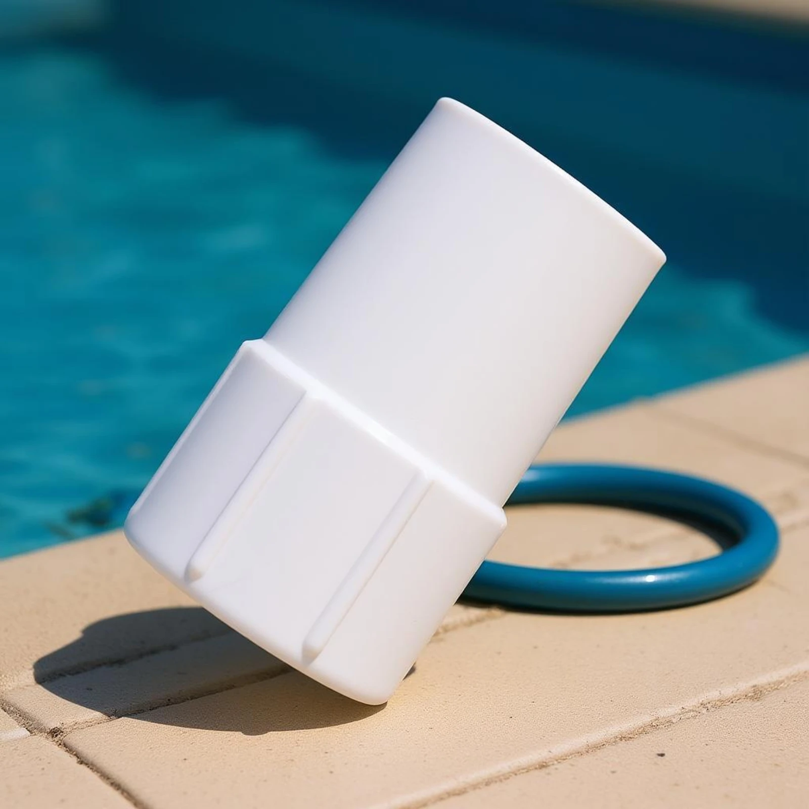 Pool Vacuum Hose Head Flared Opening Threaded Pool Hose Connector Polished Molded Easy to Install
