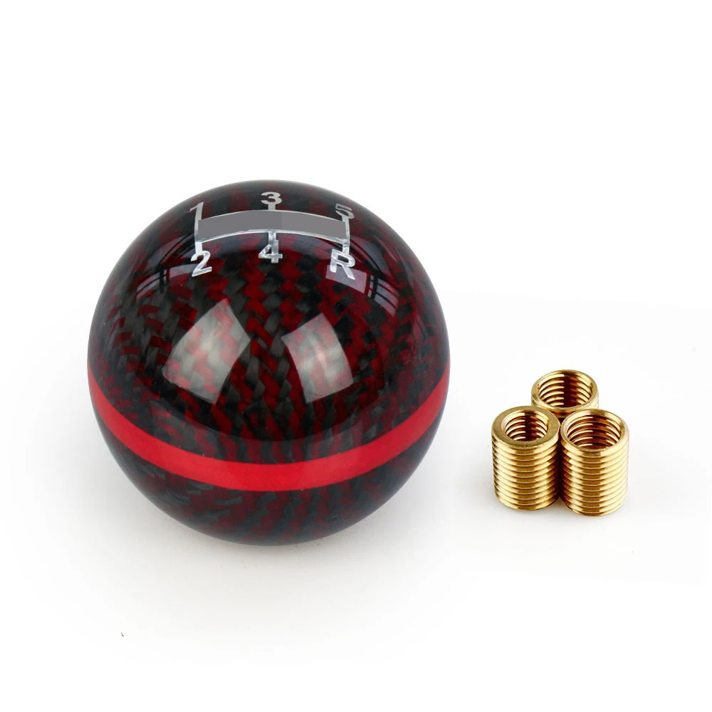 

Universal Carbon Fiber 5/6 Speed Manual / Automatic Spherical Gear Shift Knob