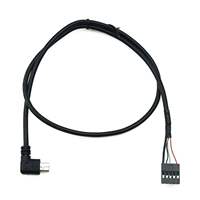 58cm Mini USB Interface CPU Cooler Cable Cord Wire For Corsair Hydro Series H80i V2 H90 H100i H115i Power Supply Link Black