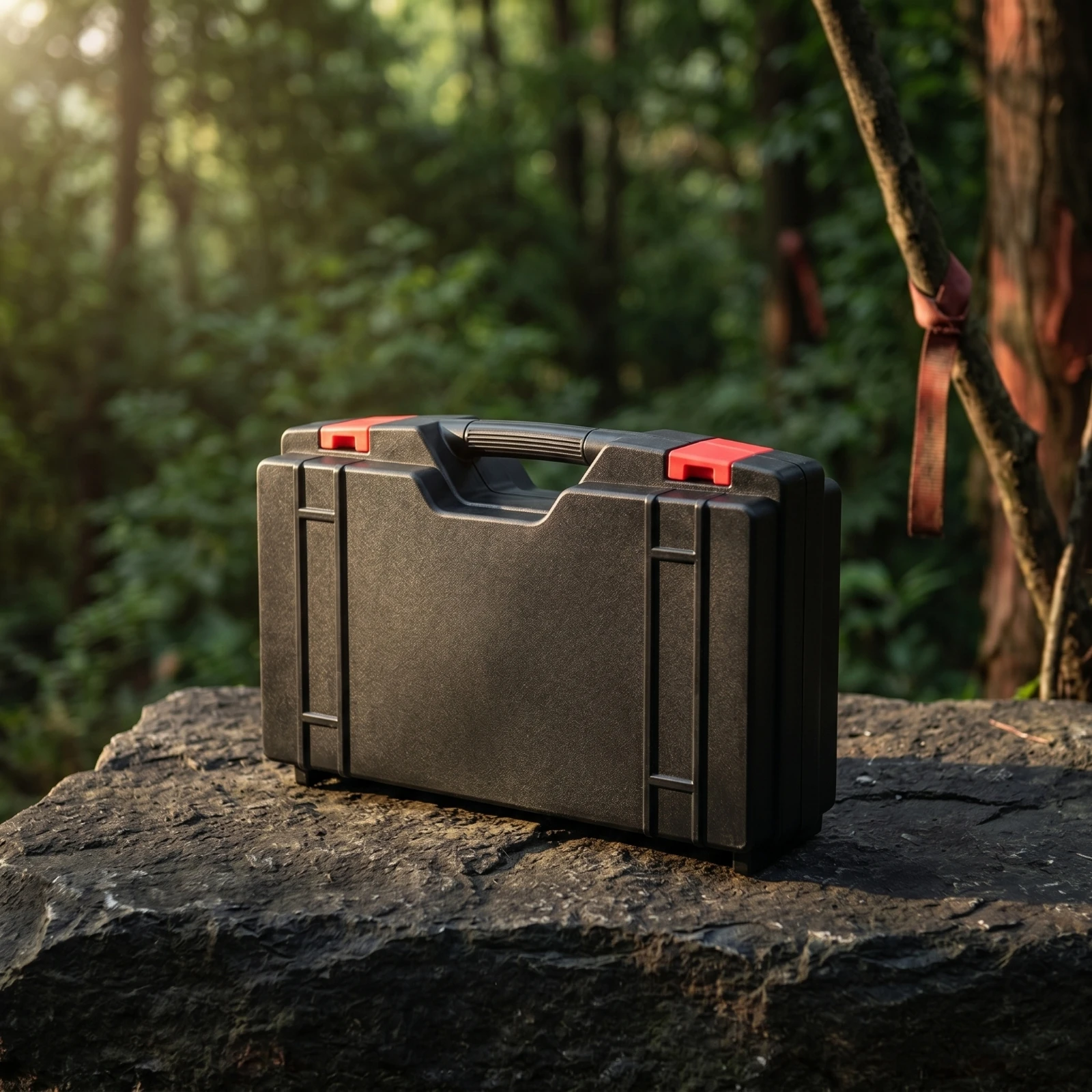Shielding Hard Case Sturdy Hard Carrying Case Tool Box Impact-Resistant Rugged for Technicians, Field Work, Travel
