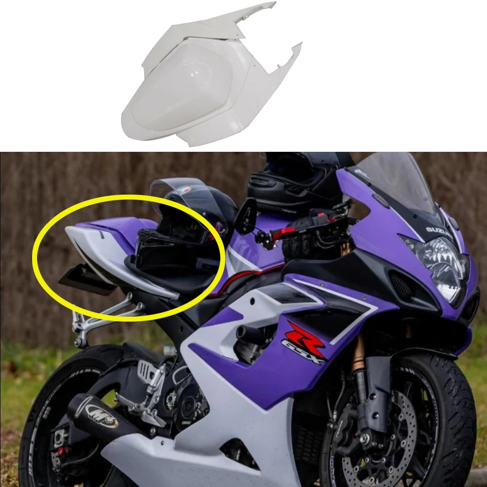 Unpainted White White Rear Tail Fairing Injection Molded For Suzuki GSXR1000 2005-2006