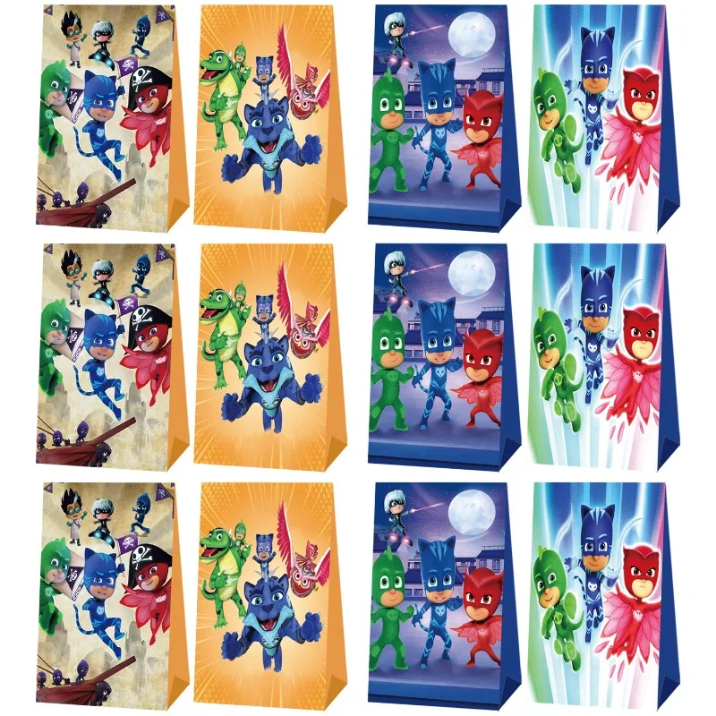 Anime PJ Masks Creative Cute Candy Gift Bag Birthday Party Candy Popcorn Festival Gift Packaging Paper Bag Christmas Gift Bag view 6