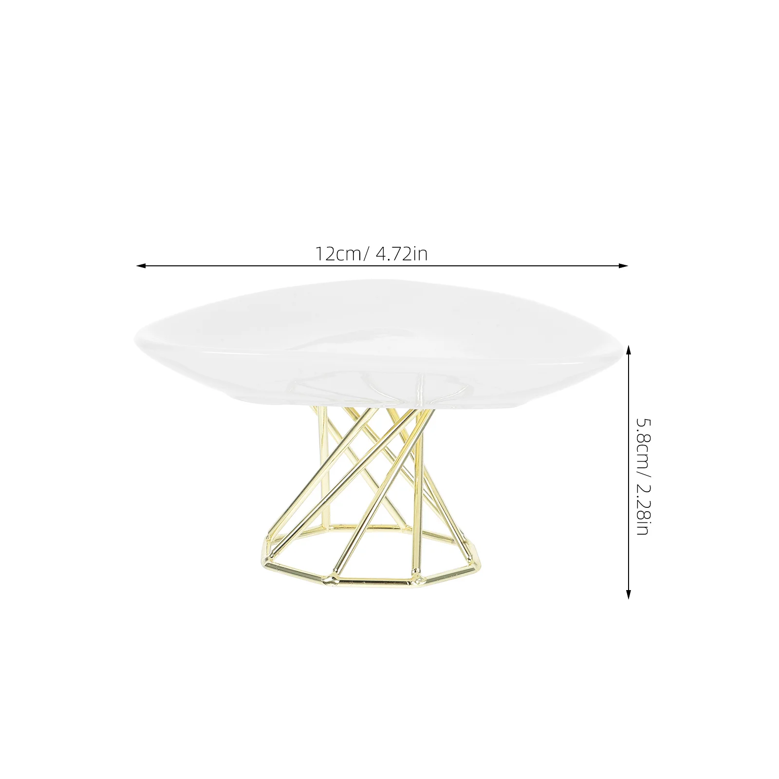 حامل كعكة سيراميك أنيق بتصميم قدمي مقاوم للحرارة للكعك والحلويات والمقبلات طبق تقديم الحفلات