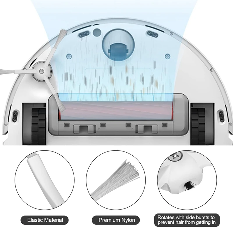 Roborock Q Revo 교체 부품, 로봇 진공 청소기용 액세서리, 메인 사이드 브러시 헤파 필터 걸레 천 먼지 봉투
