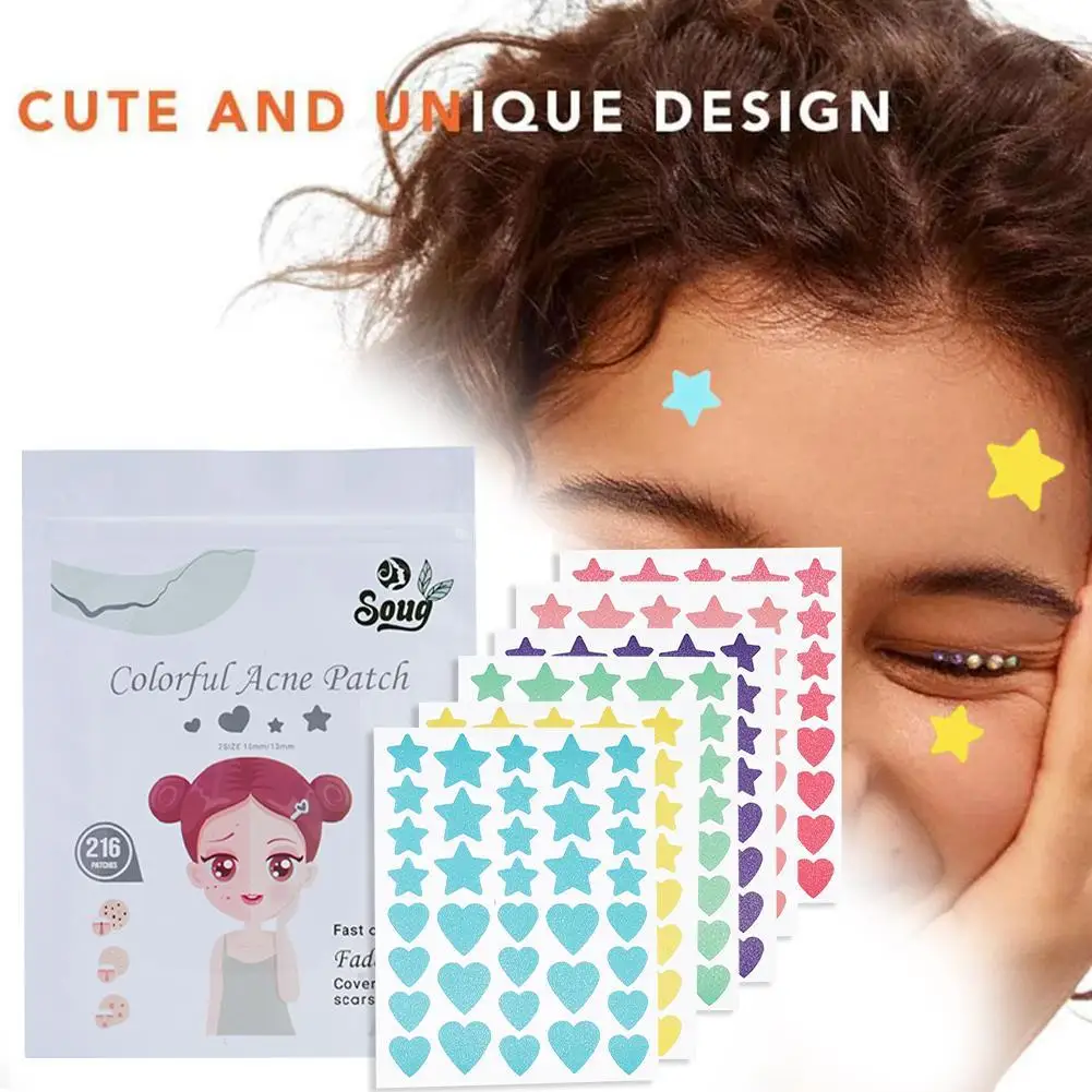 216PCS Heart Star C… - image