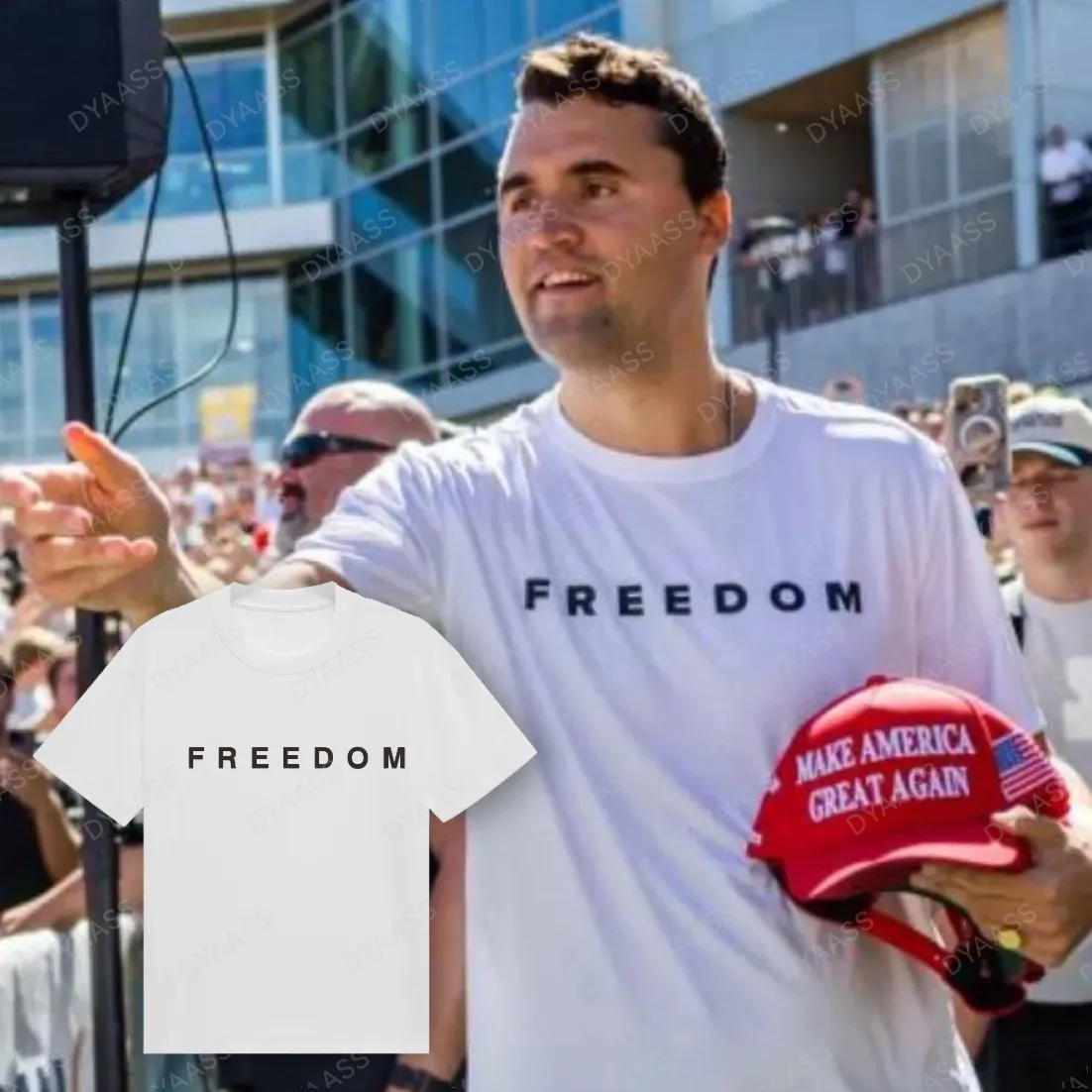 

True Patriot Charlie Kirk, Freedom Forever 1993-2025 Classic Graphic Unisex High-Quality Pure Cotton T-Shirt Men's Apparel