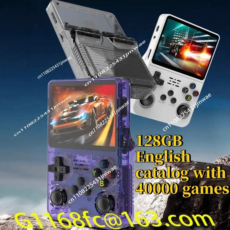 English Catalog R36S Open Source Handheld Retro Nostalgic 3D Portable Dual System 3.5-inch Large Screen PSP Game Console part