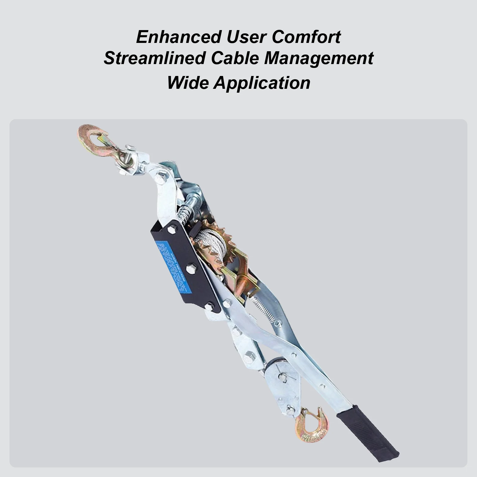 

Съемник троса лебедки, ручной натяжитель с двойным крючком, съемник рамы с двойным крючком и храповым механизмом для вытягивания обжима садовой поручней