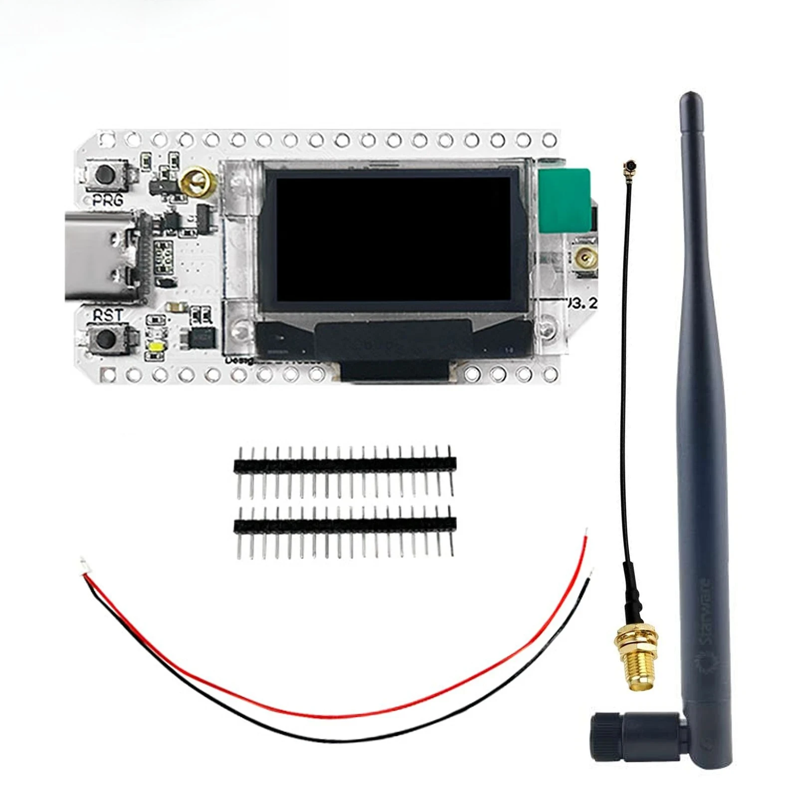 Placa de desenvolvimento de nó Heltec LoRa32 V3 com antena SX1262 ESP32-S3 WiFi BLE 5DBi para IoT/Meshtastic