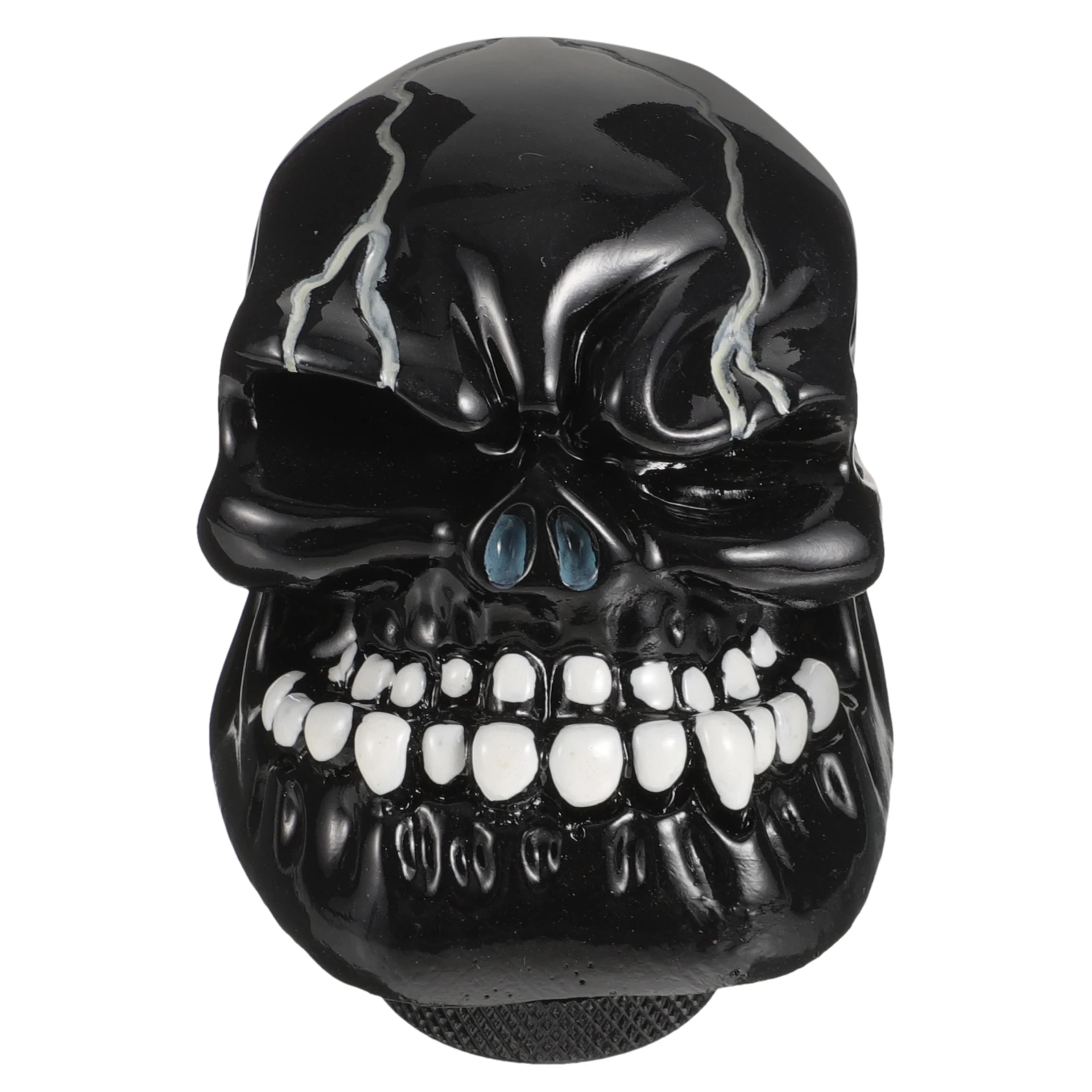 

Car Gear Knob Black Resin Skull Shifter Decorative Handle Universal Manual Automatic Car Stick Shifter Accessories