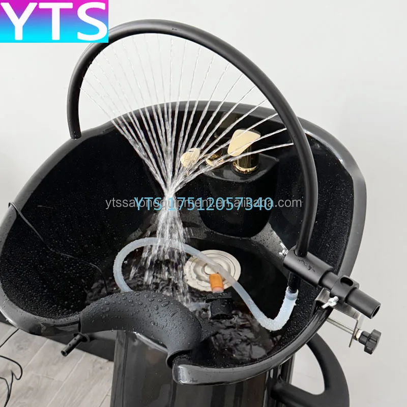Luxury Modern Ceramic Bending Shower Water Circulation Barber Shop Hair Beauty Salon Dining Bed Shampoo Chairs image 5
