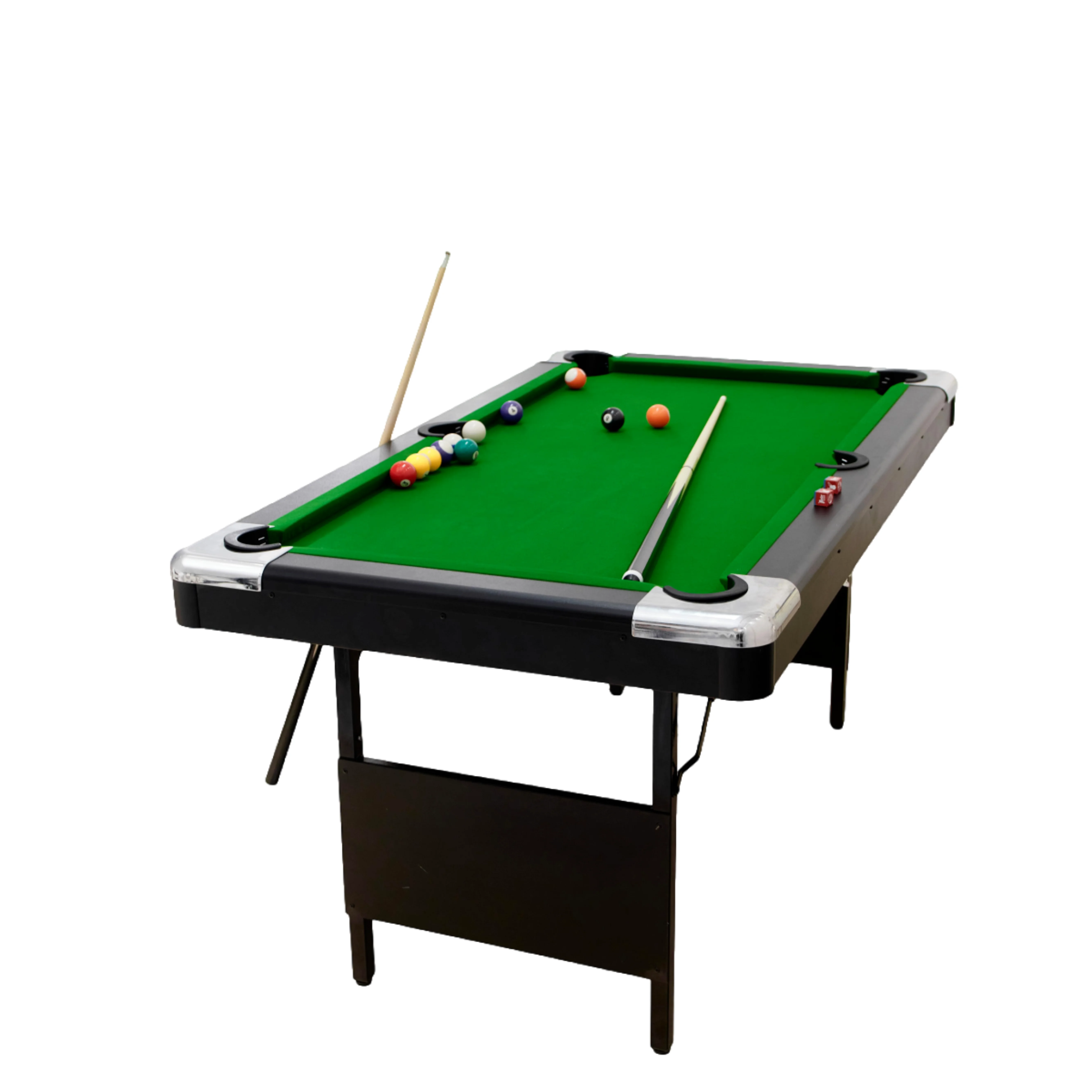 

High Quality 5.5FT Foldable Indoor Home Office Billiard Table Custom-Size Modern Style Snooker Sports Entertainment