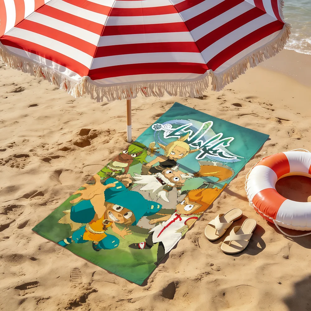 game cute funny art W-wakfu vintage Towel soft Beach Towels Trip swim Pool bathing Towel Gym Spa home Decor Gift Holiday