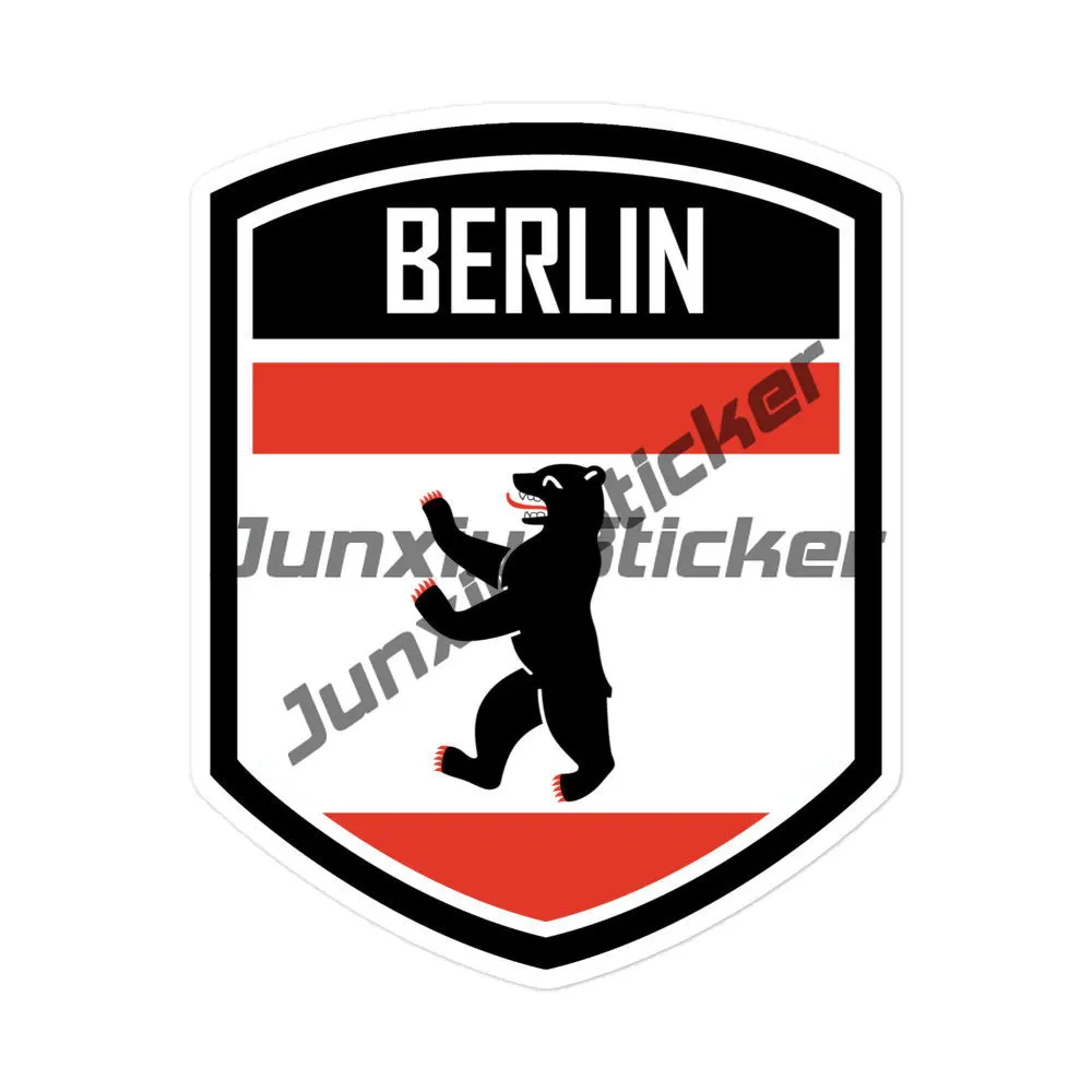 Germany Stripe Flag Sport Sticker Brandenburg Bremen Berlin Germany Flag Emblem Stickers Bayern Bavaria Baden-Wurttemberg map