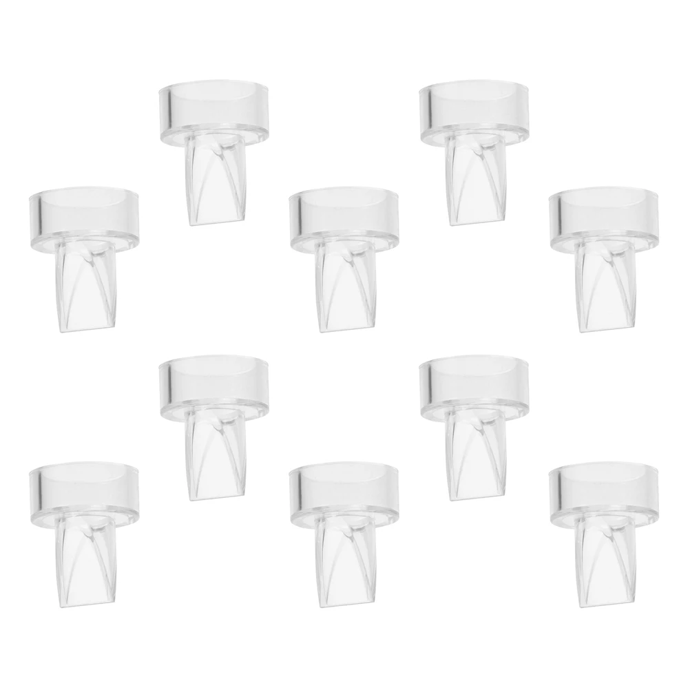 여성을위한 10pcs 실리콘 Duckbill 밸브 교체 유방 펌프 역류 방지 내구성 부품 모유 수유 액세서리 흡입