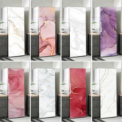 Marble Texture Refrigerator PVC Kitchen Creative Refrigerator Decoration Stickers Home Living Room Decoration Wallpaper
