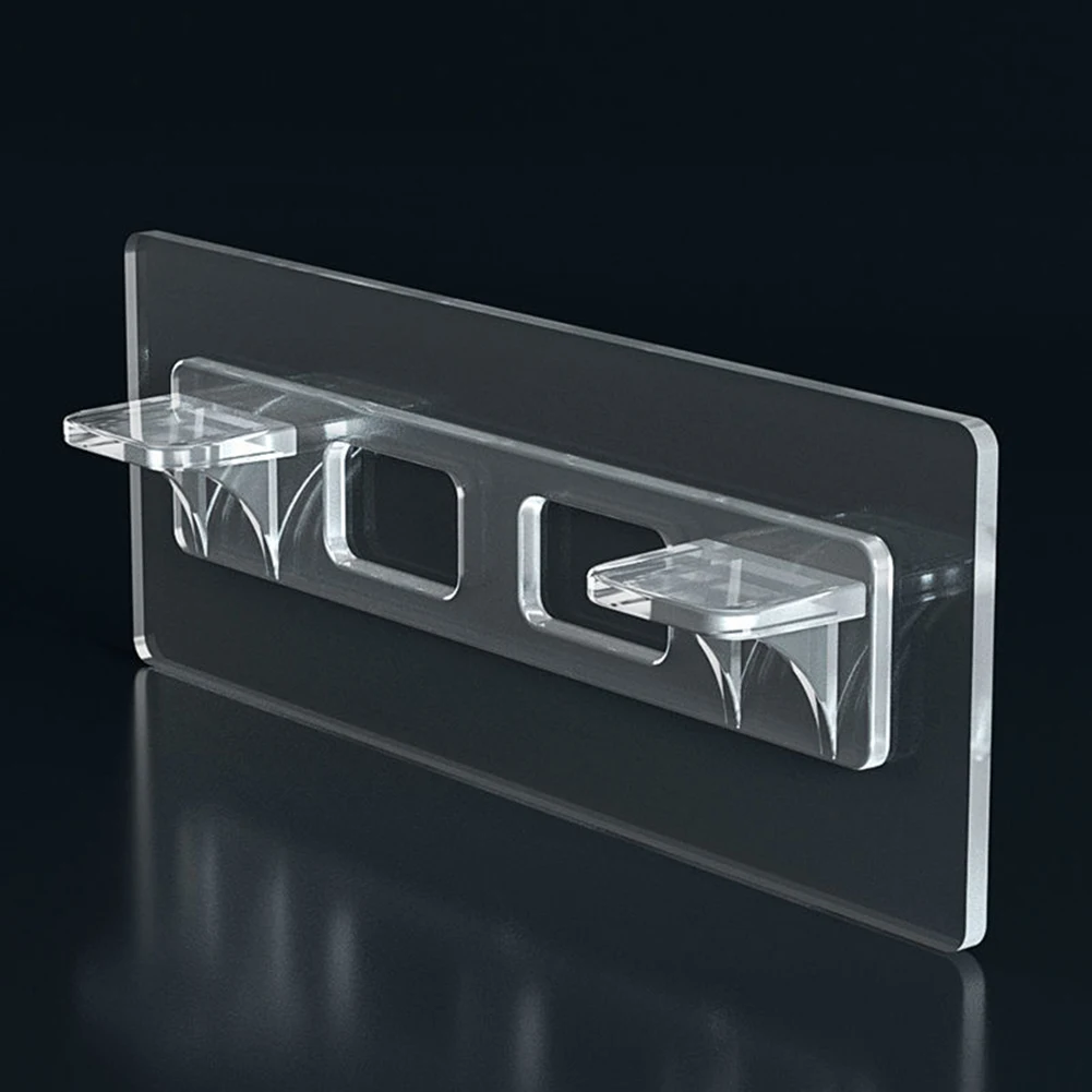High Quality Practical Quality Is Guaranteed Brand New Bracket Layered Shelf 2/6/10pcs No Punching Design Transparent Color