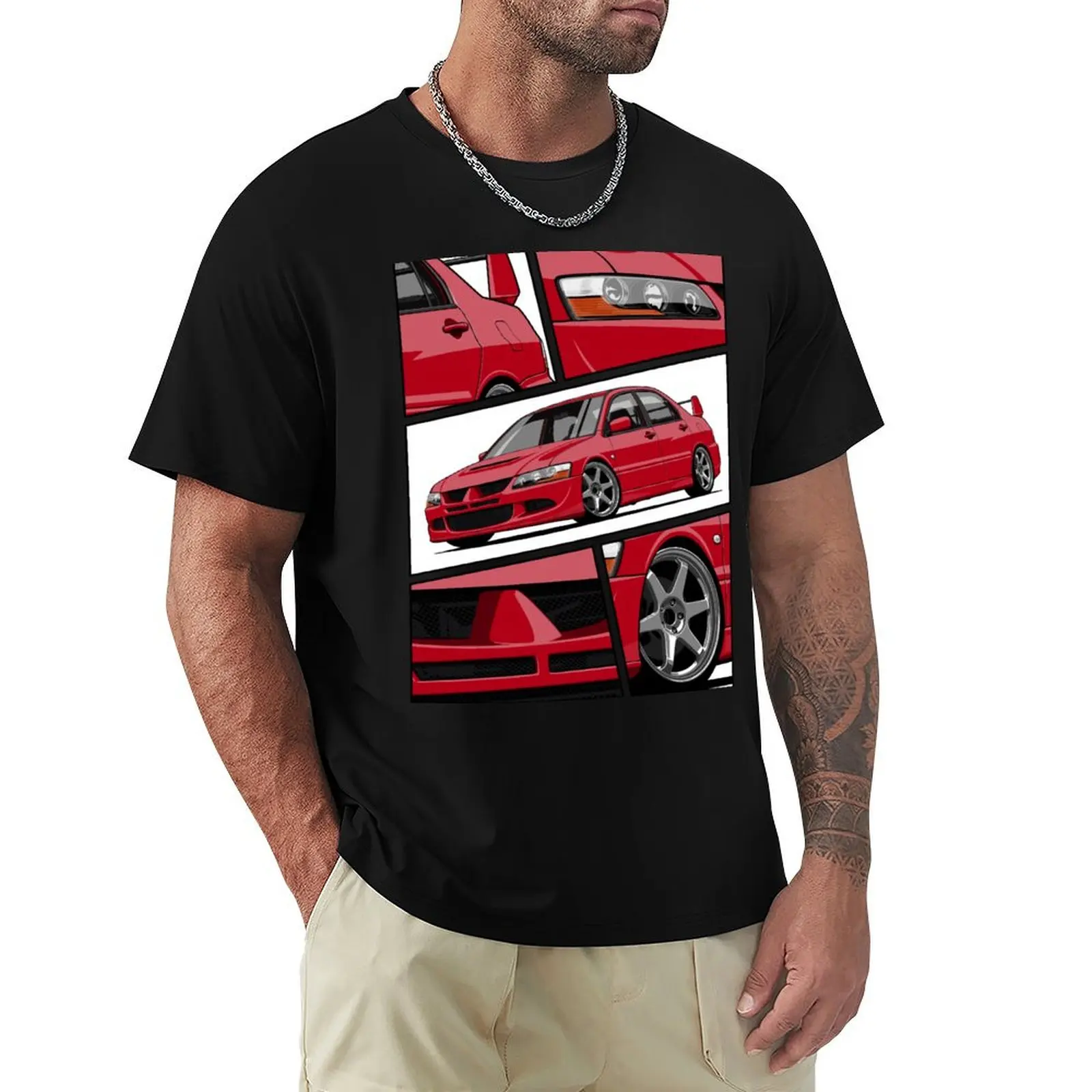 Lancer Evolution VIII (red) T-Shirt t shirt men 100% cotton luxury brand T-Shirt