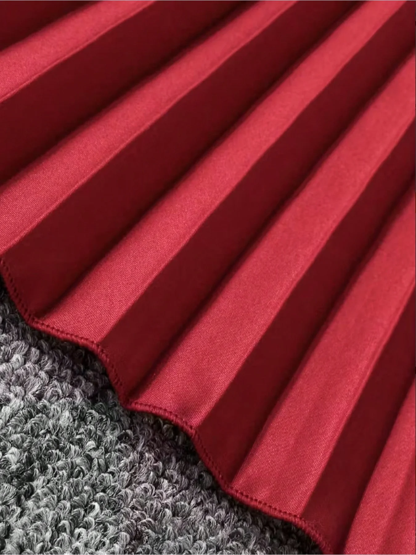 Elegantes Mädchen-Colorblock-Plisseerock Ärmelloses Trägerkleid Niedliches Einfarbiges Blumenmuster Mittellanges A-Linien-Kleid für Kinder – Detail 7