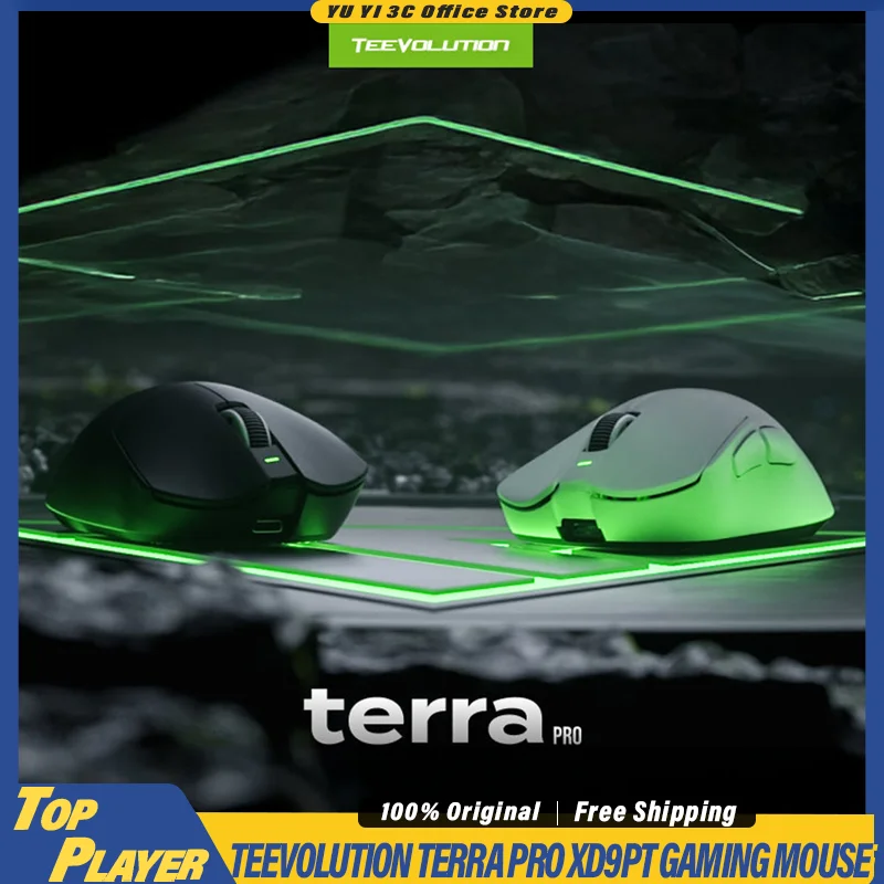 

Беспроводная игровая мышь TEEVOLUTION Terra Pro Terra XD9PT PAW3950, суперсенсор Nordic52840, решение, частота заката 8 кГц, легкий вес