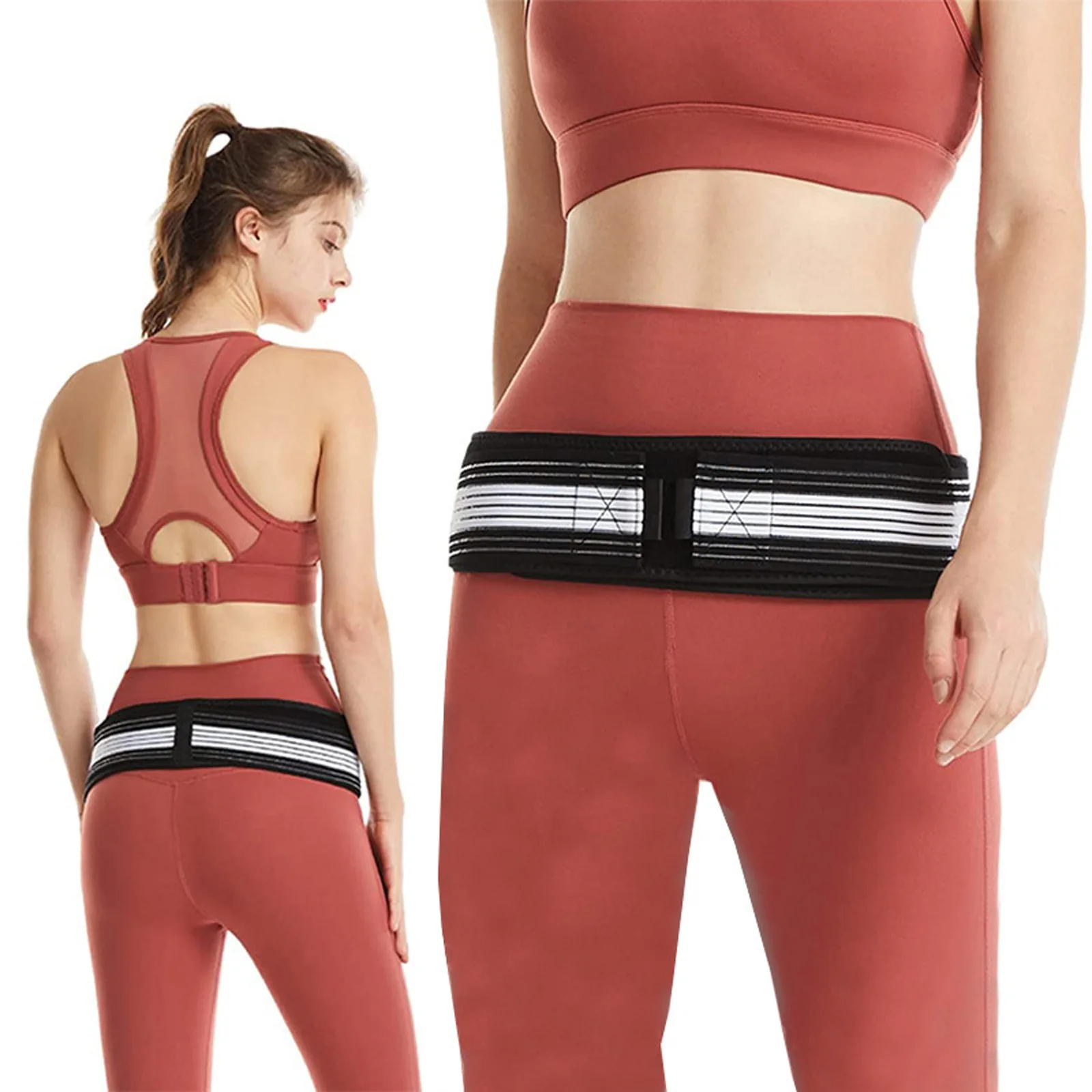 Waist Sacroiliac Hip Belt Si Joint Support Belt Hip Brace for Alleviates Sciatic, Pelvic, Lowe Back, Lumbar, Sacral Nerve Pain