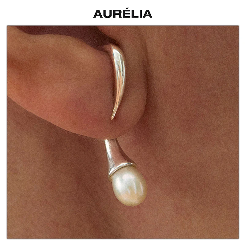 

Элегантные изысканные висячие серьги золотого и серебряного жемчуга 2025 года, женские современные ювелирные тенденции