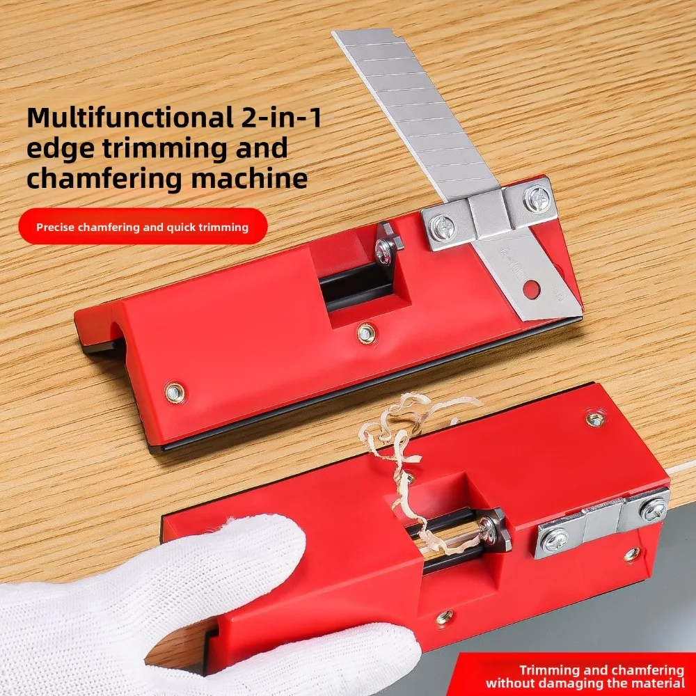 

Multi-Functional 2-in-1 Manual Chamfering ＆Trimming Tool Edge Banding Trimmer Wood Side Banding Machine For Wood Trimming Tool