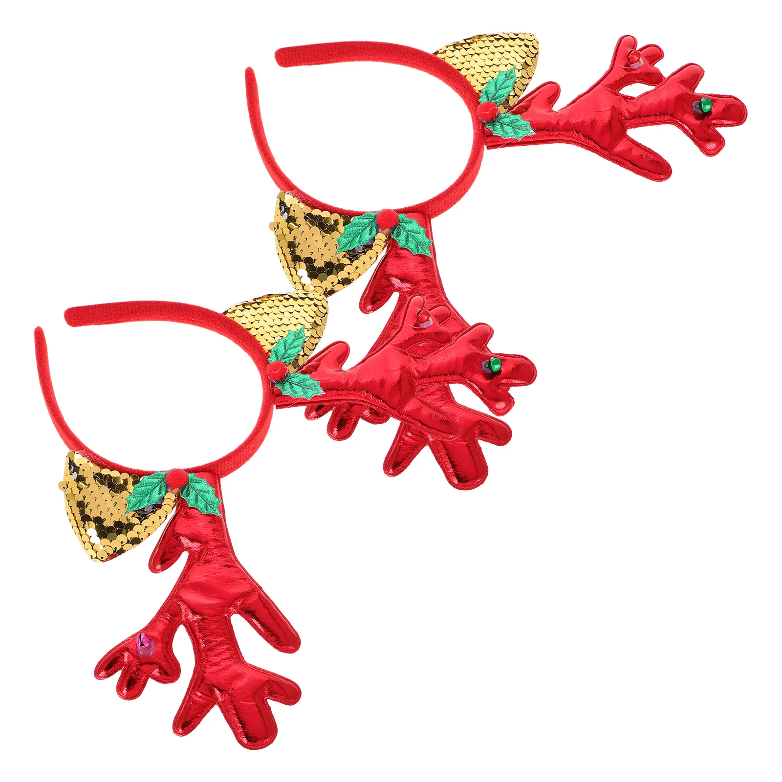 2 pezzi di corna di renna fascia accessori per capelli di Natale donne orecchie di cervo carine fascia per capelli festa festiva costume di alce di Natale