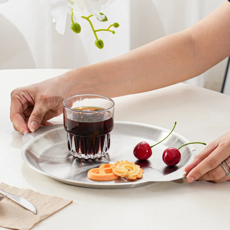 

Обеденные тарелки из нержавеющей стали, тарелка для западной еды, поднос для говядины, тарелка для барбекю, посуда, корейские тарелки для конфет, закусок, кухонная посуда