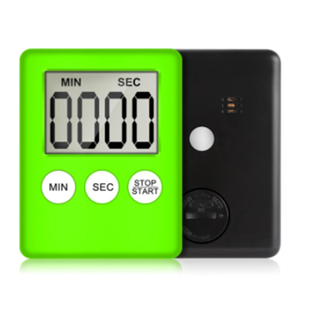 Il Timer da cucina digitale ultrasottile con Display LCD posteriore magnetico può visualizzare gli accessori per il promemoria del conto alla rovescia dei minuti