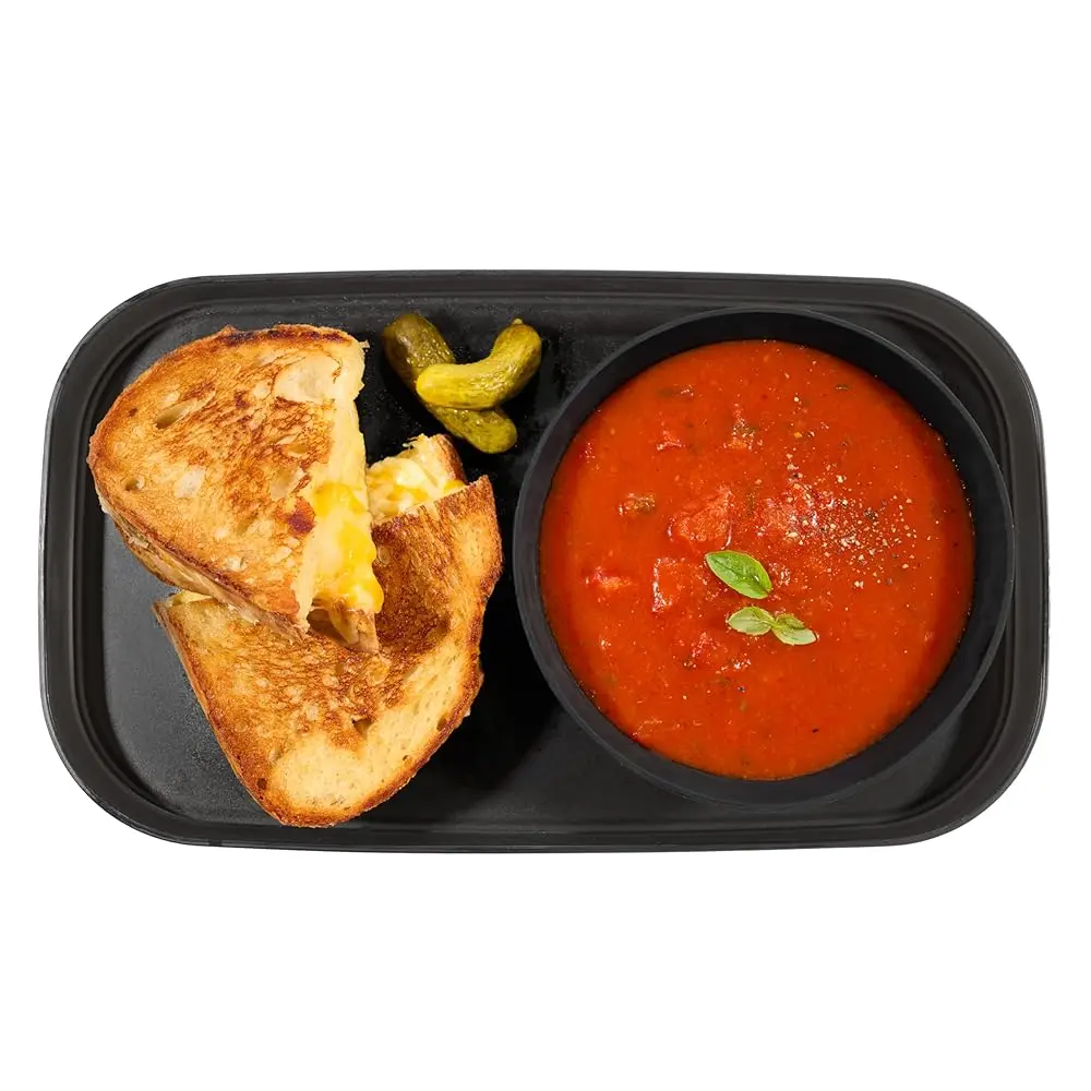 Dipware Soup & Sandwich Plate, Great for Grilled Cheese with Tomato Soup, Salad and Wrap, Stackable Microwave and Dishwasher