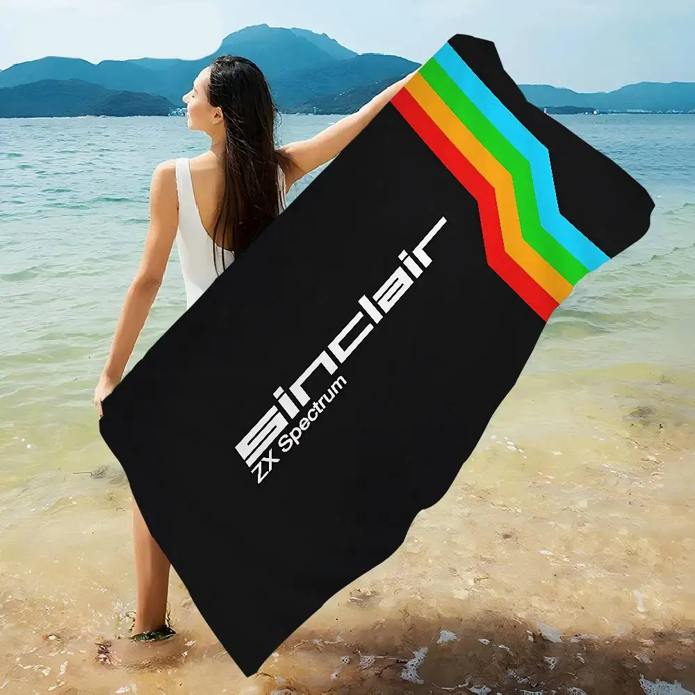 Toalla de natación de playa de Anime Retro Sinclair Zx Spectrum, toallita absorbente suave, regalos para niños, viajes, Camping, gimnasio