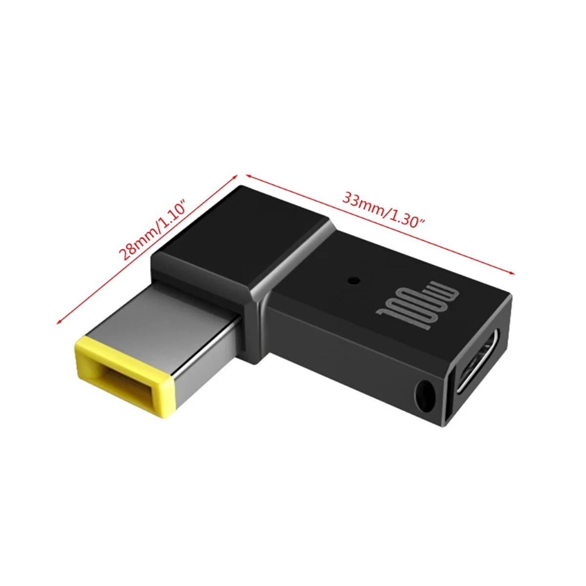 FONKEN PD 100W USB 유형 C 여성 DC 남성 어댑터 USB-C 빠른 충전 케이블 스퀘어 PD 플러그