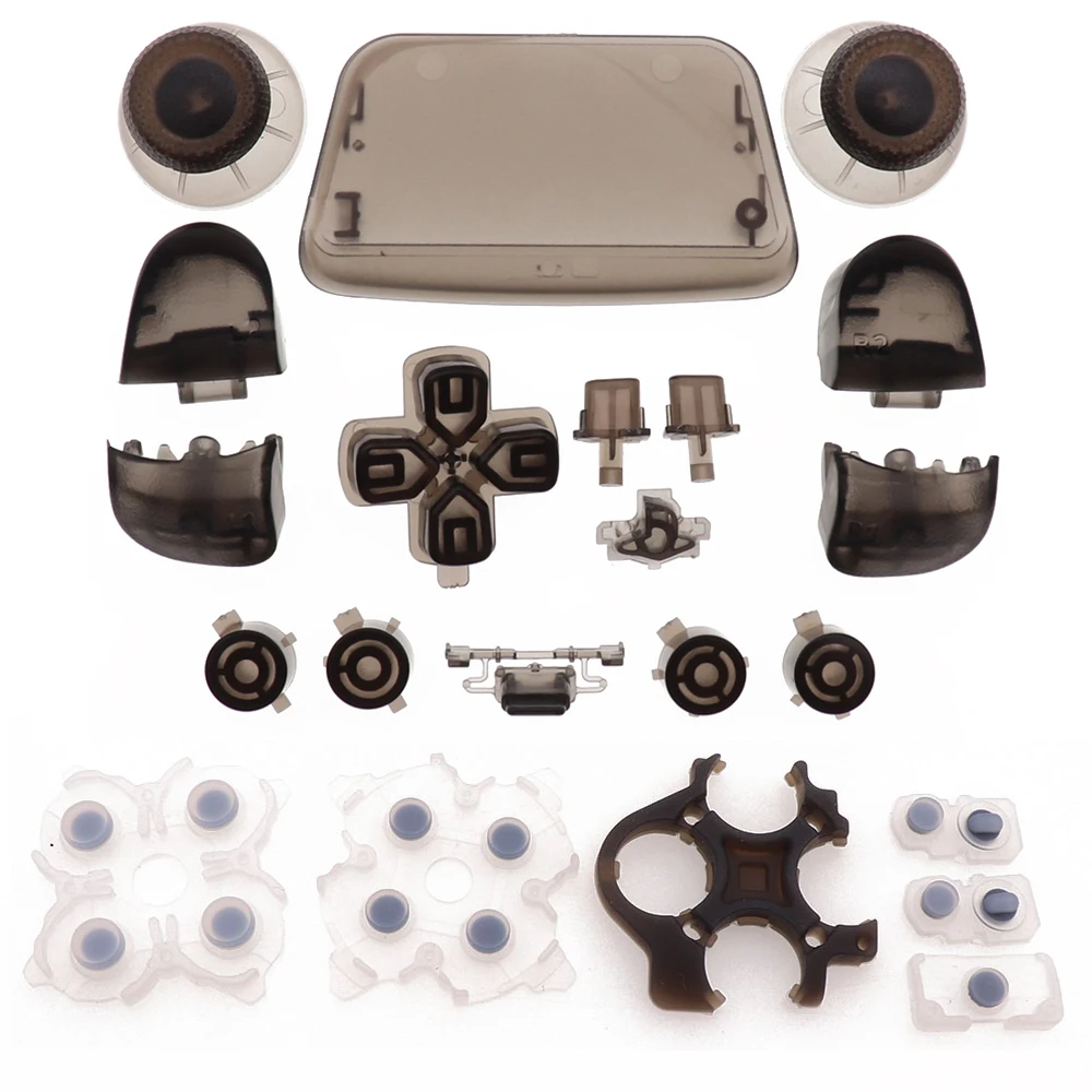 สำหรับตัวควบคุม PS5 V2ทัมป์สติ๊กแบบแอนะล็อก L1 R1 L2 R2ทริกเกอร์ปุ่ม dpad abxy และยางนำไฟฟ้าสำหรับมือจับ2.0 P5