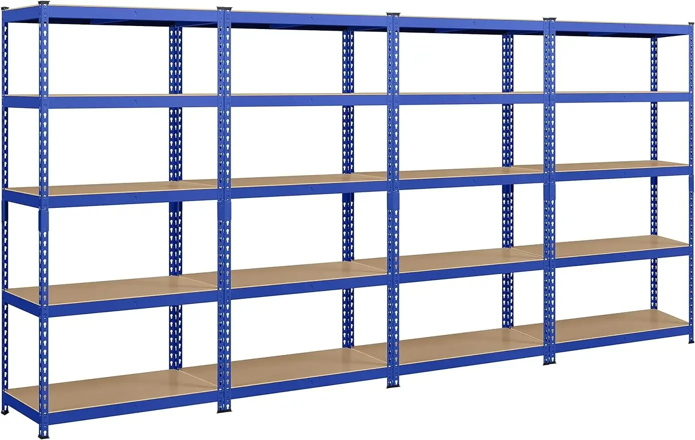 

2/3/4PCS 5-Tier Utility Shelves, Metal Storage Shelves Garage Shelving Unit Adjustable Garage Storage Shelves