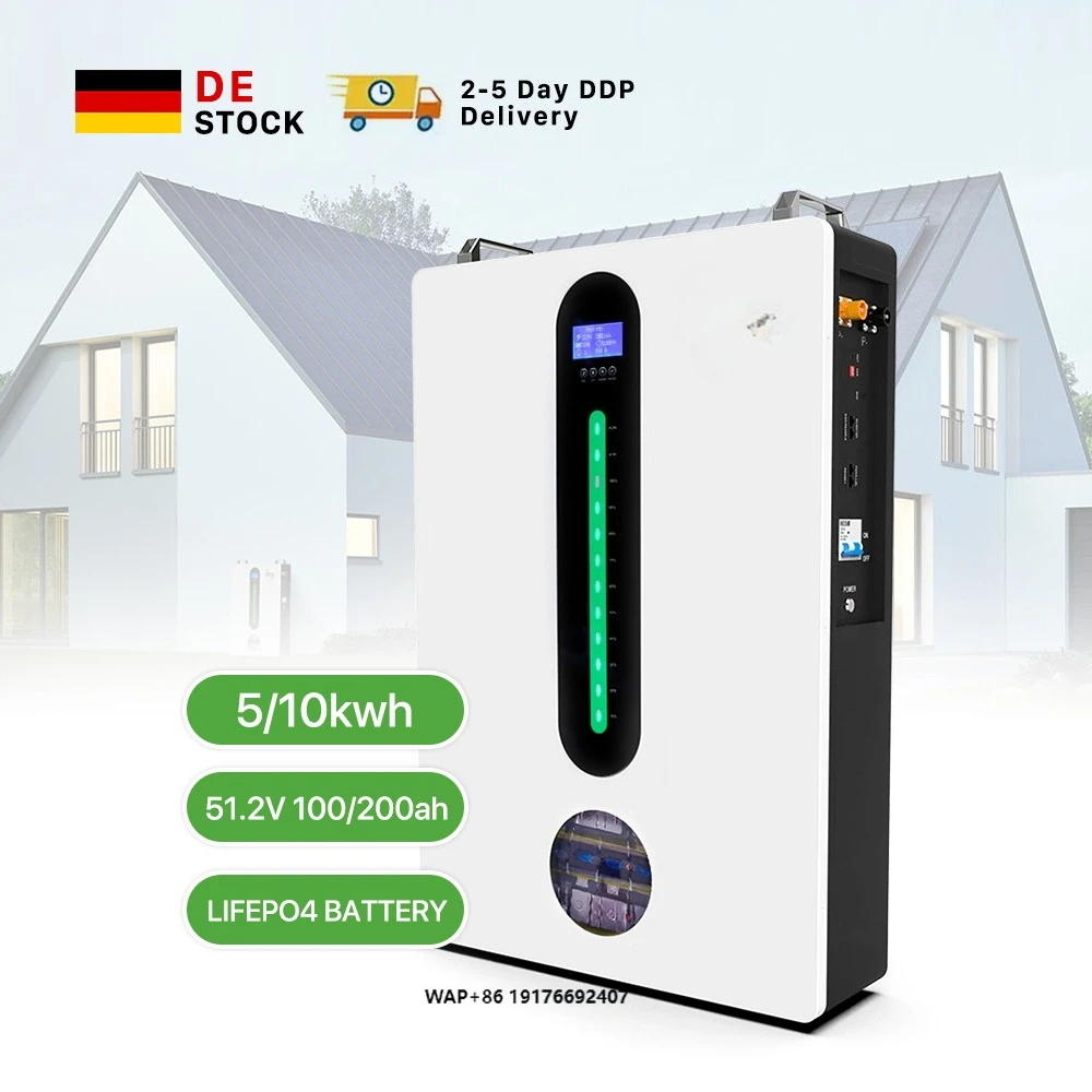 

10 Years Warranty Lifepo4 Lithium Powerwall Battery 51.2V 200Ah 100Ah Lithium Ion Batteries House 5kwh 10kwh Solar Generators