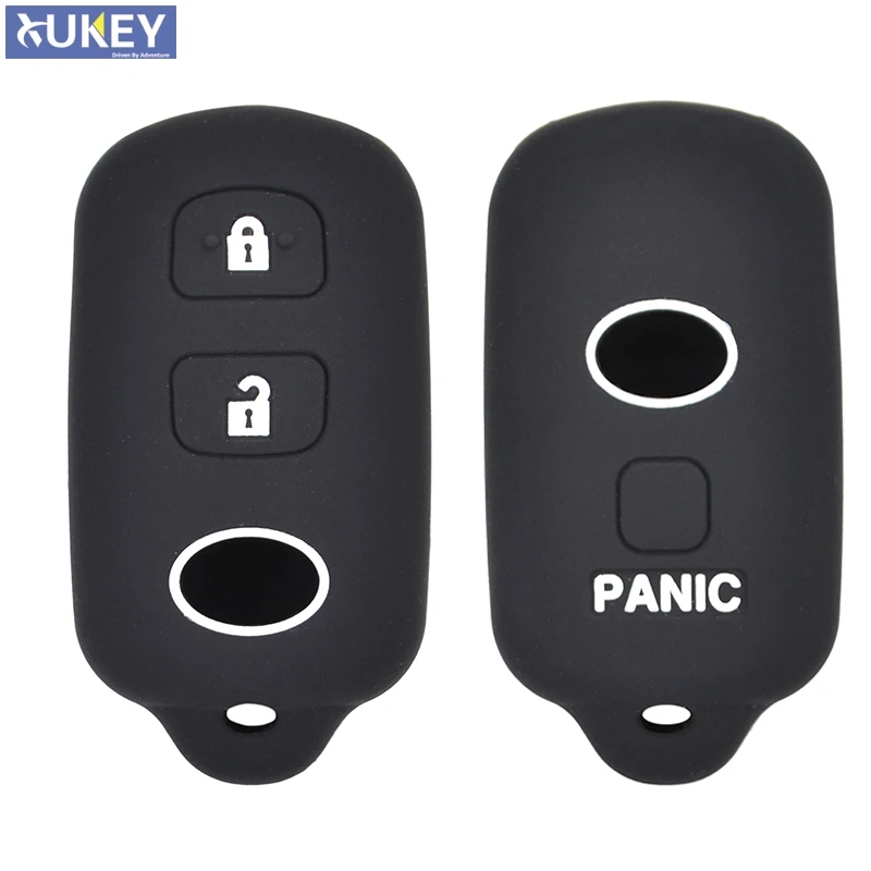 Silicone Car Remote Key Fob Shell Cover Case For Toyota Prius RAV4 Sequoia Sienna Solara Tacoma Yaris Tundra Avalon