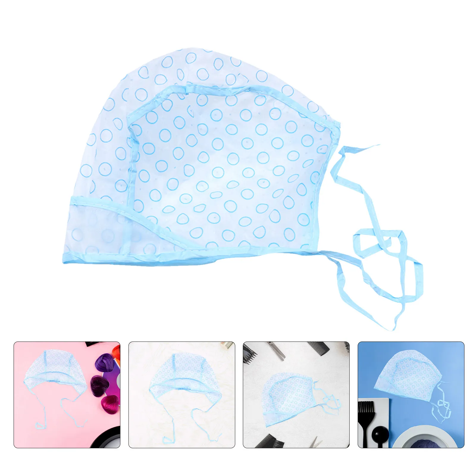 10Pcs Hair Frosting Cap Reusable Highlight Hair Dye Cap for Precise Highlights Salon Home Dyeing Tool Hairdressing Tools