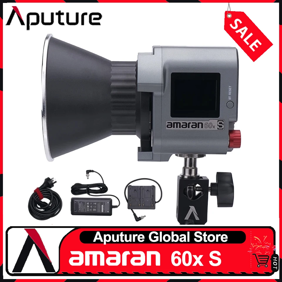 Aputure Amaran 60x S LED Video Light 65W 2700-6500K Bi-color 9 Lighting Effects Bluetooth App Control